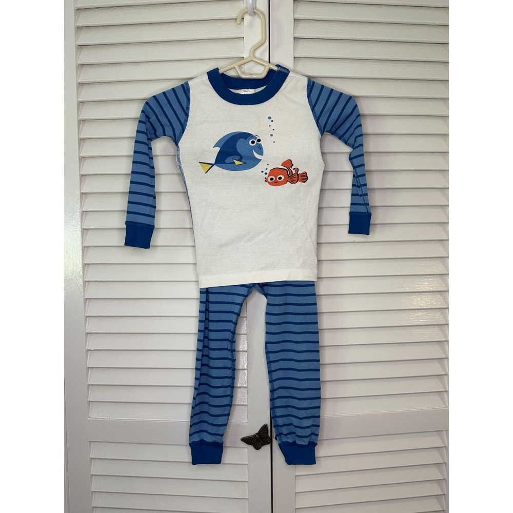 Hanna Andersson Size 100‎ 4-5 Disney Pixar Collection Finding Nemo Pajama Set